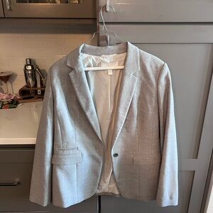 Hugo Boss Light Gray Women’s Blazer - Single-Button Suit Jacket